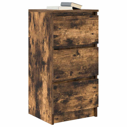 Sideboard Smoked Oak 37.5x35x76 cm Engineered Wood