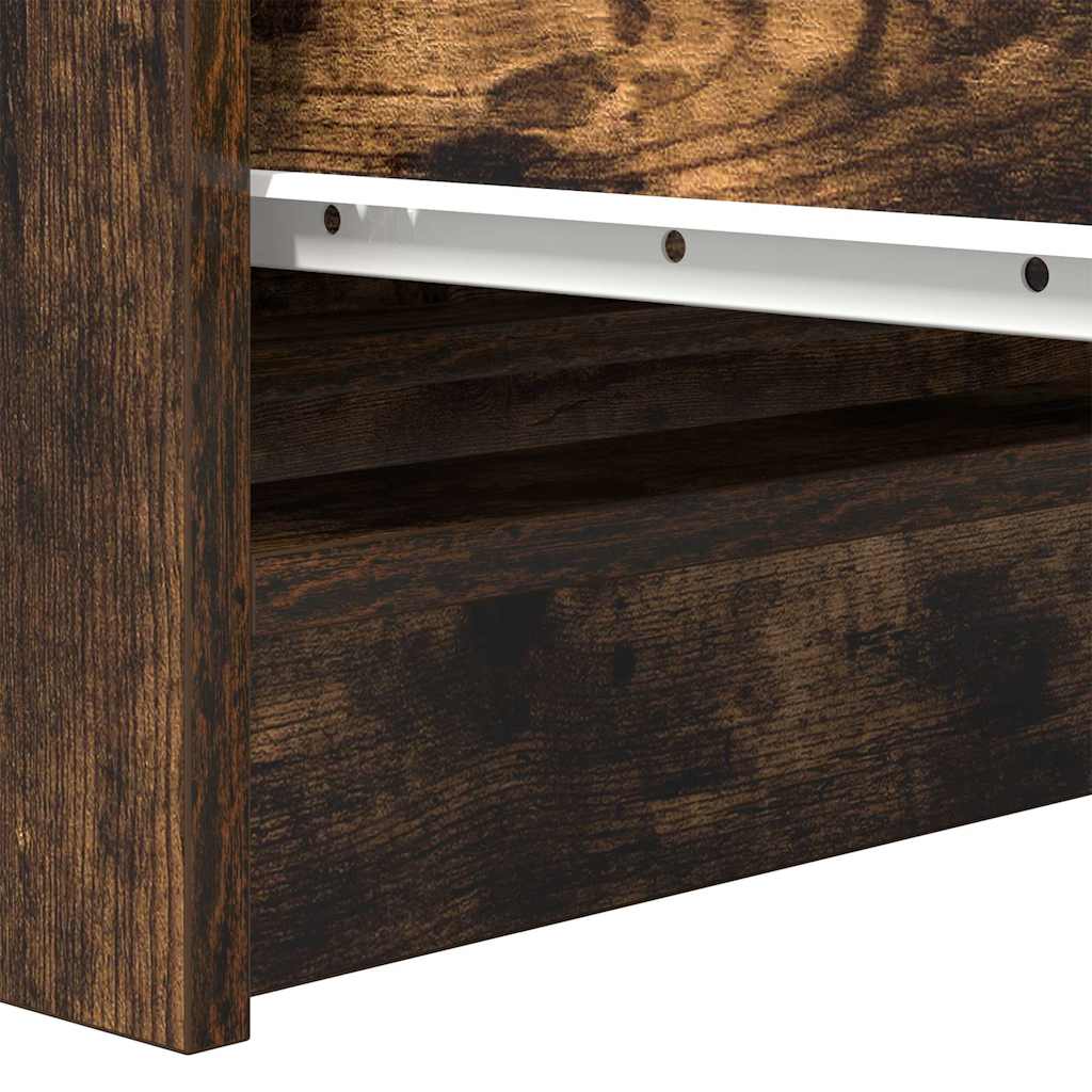 Sideboard Smoked Oak 37.5x35x76 cm Engineered Wood
