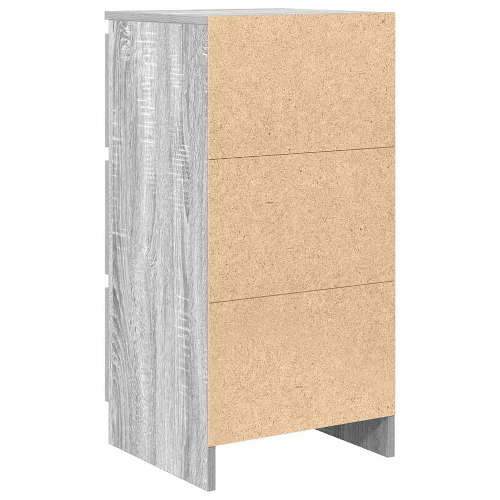 Sideboard Grey Sonoma 37.5x35x76 cm Engineered Wood