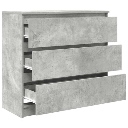 Sideboard Concrete Grey 80x35x76 cm Engineered Wood