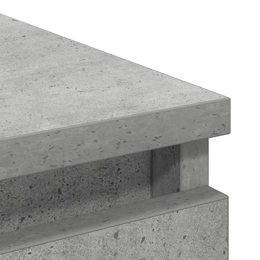 Sideboard Concrete Grey 80x35x76 cm Engineered Wood