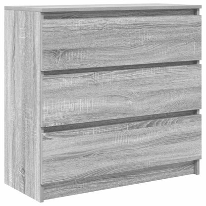Sideboard Grey Sonoma 80x35x76 cm Engineered Wood