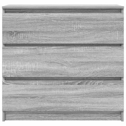 Sideboard Grey Sonoma 80x35x76 cm Engineered Wood