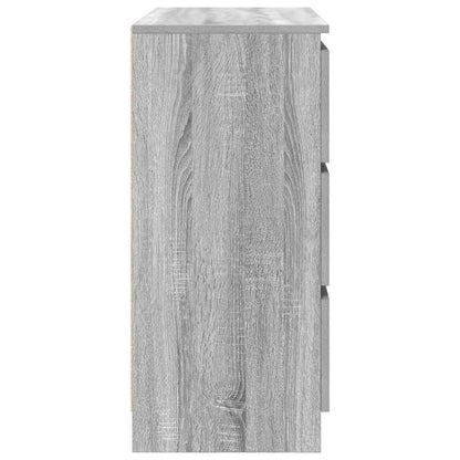 Sideboard Grey Sonoma 80x35x76 cm Engineered Wood