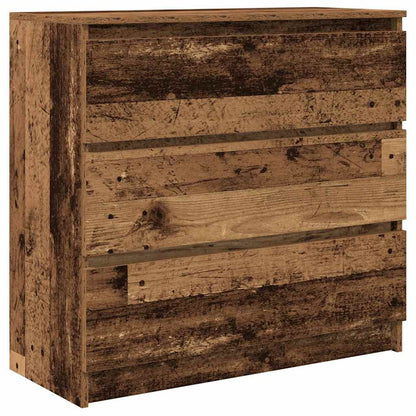 Sideboard Old Wood 80x35x76 cm Engineered Wood