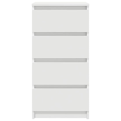 Sideboard White 37.5x35x76 cm Engineered Wood