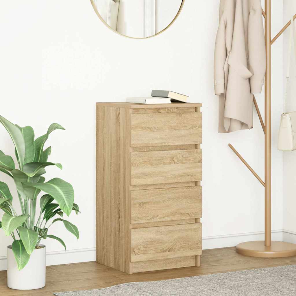Sideboard Sonoma Oak 37.5x35x76 cm Engineered Wood