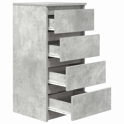 Sideboard Concrete Grey 37.5x35x76 cm Engineered Wood