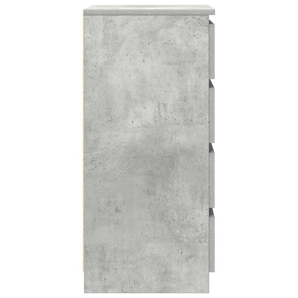 Sideboard Concrete Grey 37.5x35x76 cm Engineered Wood