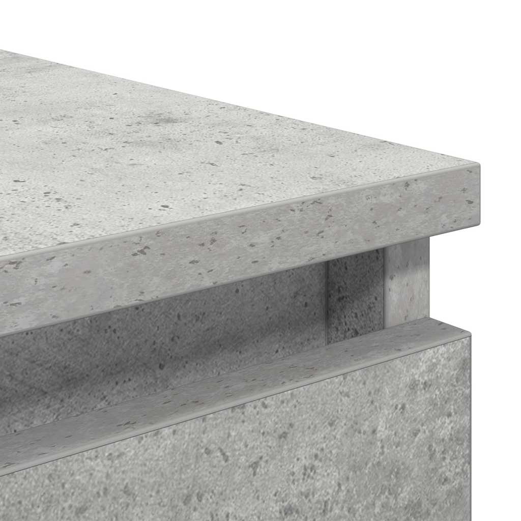 Sideboard Concrete Grey 37.5x35x76 cm Engineered Wood