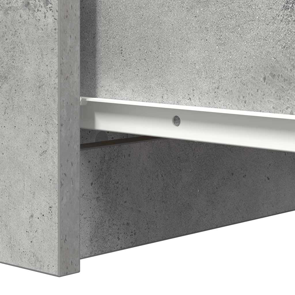Sideboard Concrete Grey 37.5x35x76 cm Engineered Wood