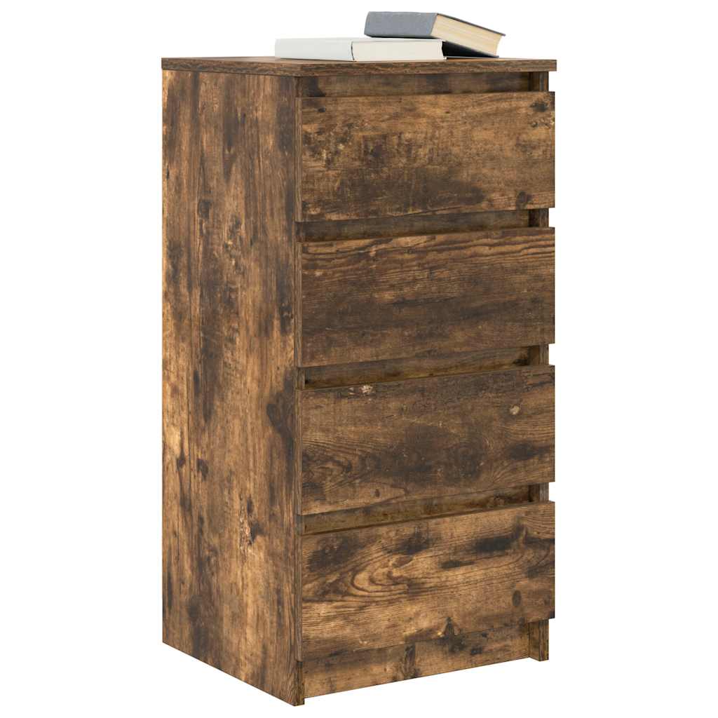 Sideboard Smoked Oak 37.5x35x76 cm Engineered Wood