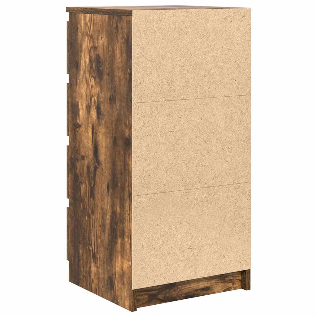 Sideboard Smoked Oak 37.5x35x76 cm Engineered Wood