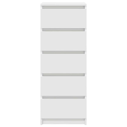 Sideboard with Drawers White 37.5x35x99 cm Engineered Wood