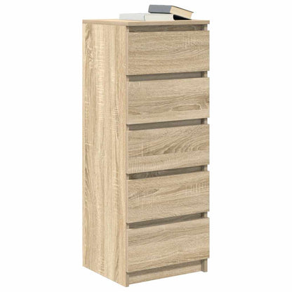 Sideboard with Drawers Sonoma Oak 37.5x35x99 cm Engineered Wood