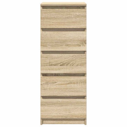 Sideboard with Drawers Sonoma Oak 37.5x35x99 cm Engineered Wood