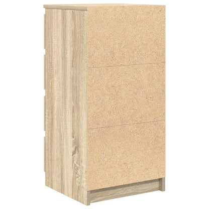 Sideboard with Drawers Sonoma Oak 37.5x35x99 cm Engineered Wood
