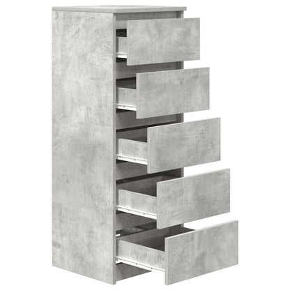 Sideboard with Drawers Concrete Grey 37.5x35x99 cm Engineered Wood