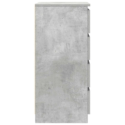 Sideboard with Drawers Concrete Grey 37.5x35x99 cm Engineered Wood