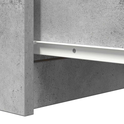 Sideboard with Drawers Concrete Grey 37.5x35x99 cm Engineered Wood