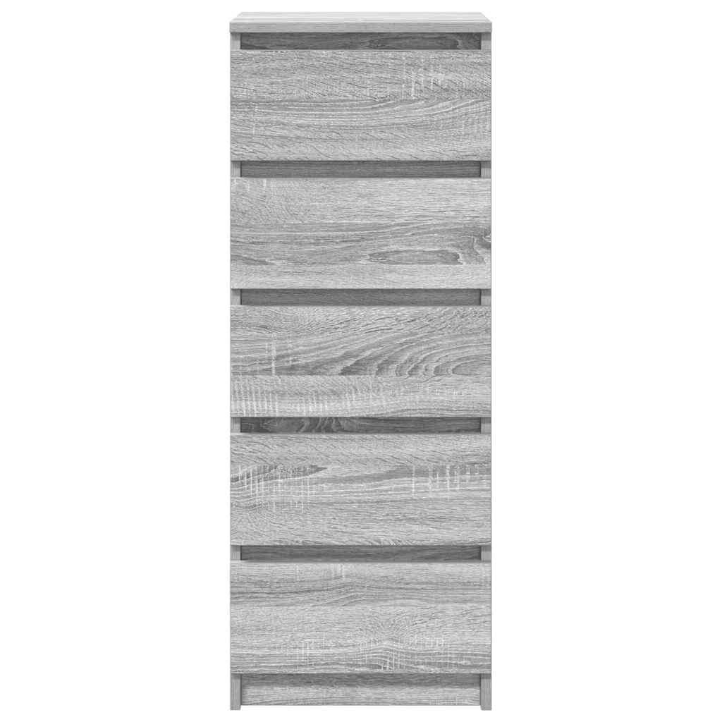 Sideboard with Drawers Grey Sonoma 37.5x35x99 cm Engineered Wood