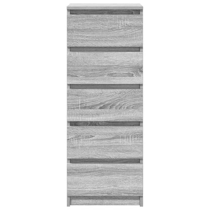 Sideboard with Drawers Grey Sonoma 37.5x35x99 cm Engineered Wood