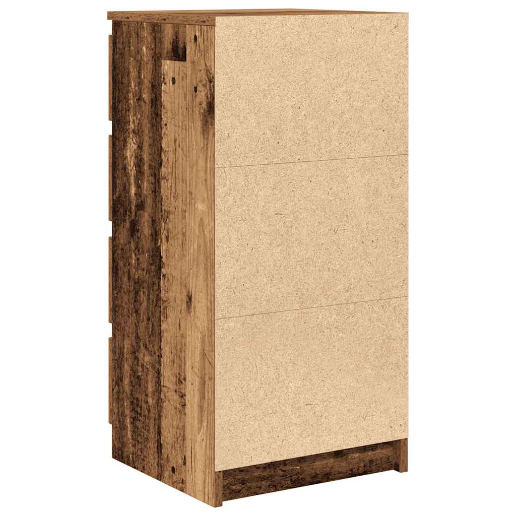 Sideboard with Drawers Old Wood 37.5x35x99 cm Engineered Wood