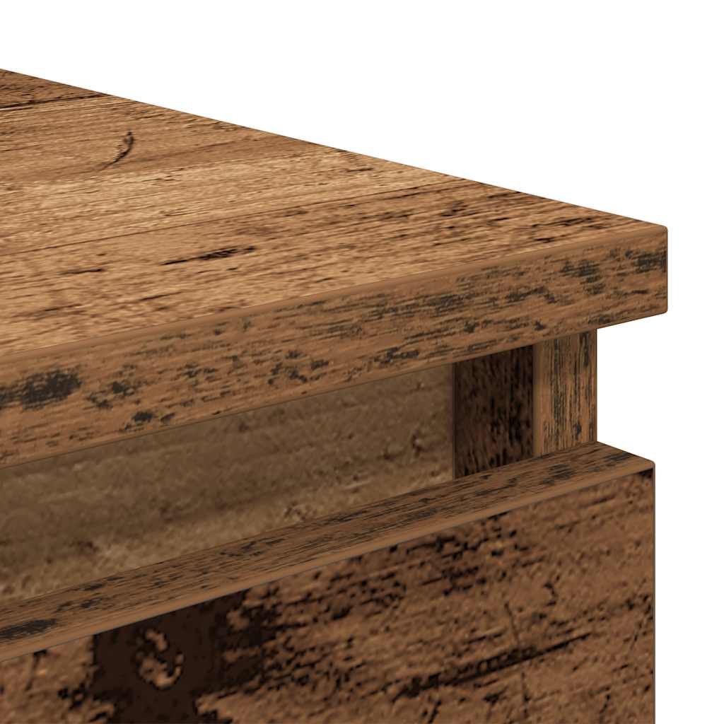 Sideboard with Drawers Old Wood 37.5x35x99 cm Engineered Wood