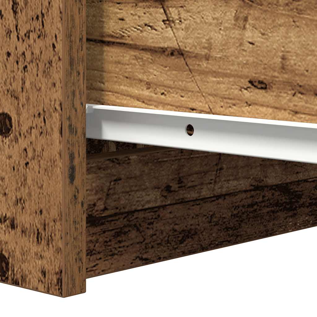 Sideboard with Drawers Old Wood 37.5x35x99 cm Engineered Wood