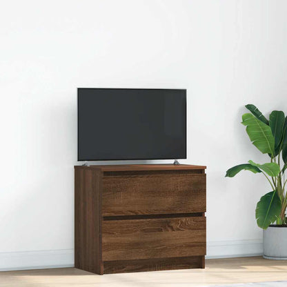 TV Cabinet Brown Oak 60x35x54 cm Engineered Wood
