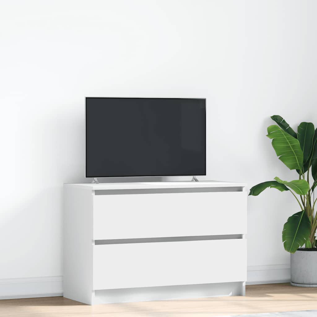 TV Cabinet White 80x35x54 cm Engineered Wood