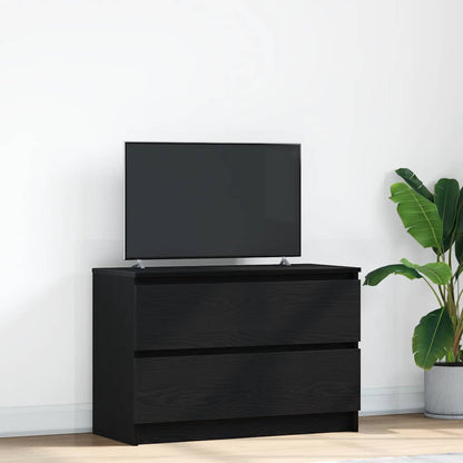 TV Cabinet Black 80x35x54 cm Engineered Wood