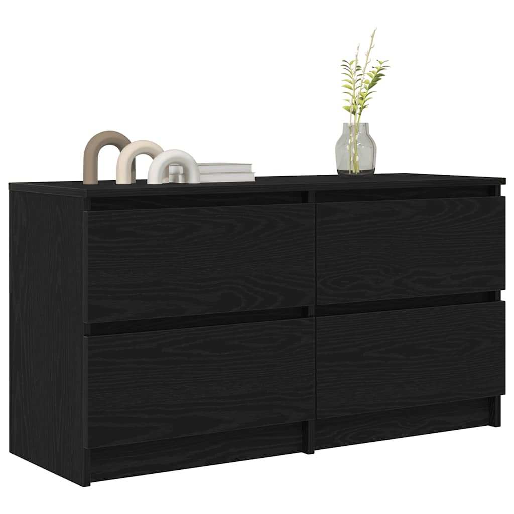 TV Cabinet Black 100x35x54 cm Engineered Wood