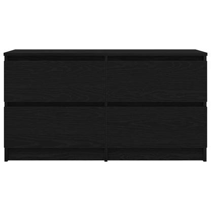 TV Cabinet Black 100x35x54 cm Engineered Wood