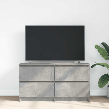 TV Cabinet Concrete Grey 100x35x54 cm Engineered Wood