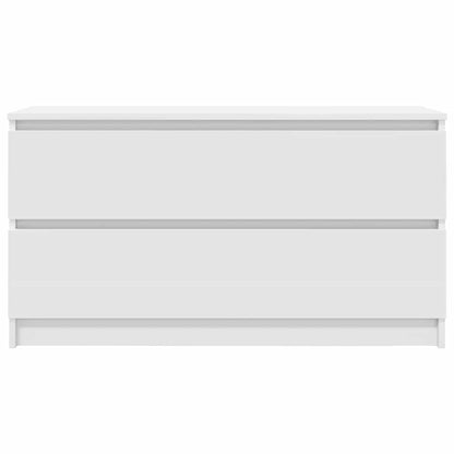 TV Cabinet White 100x35x54 cm Engineered Wood