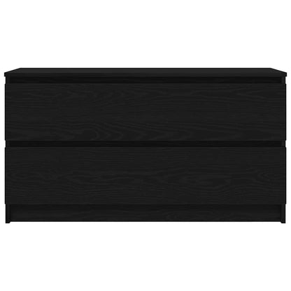 TV Cabinet Black 100x35x54 cm Engineered Wood
