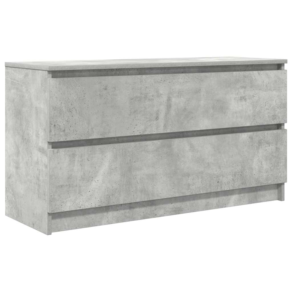 TV Cabinet Concrete Grey 100x35x54 cm Engineered Wood