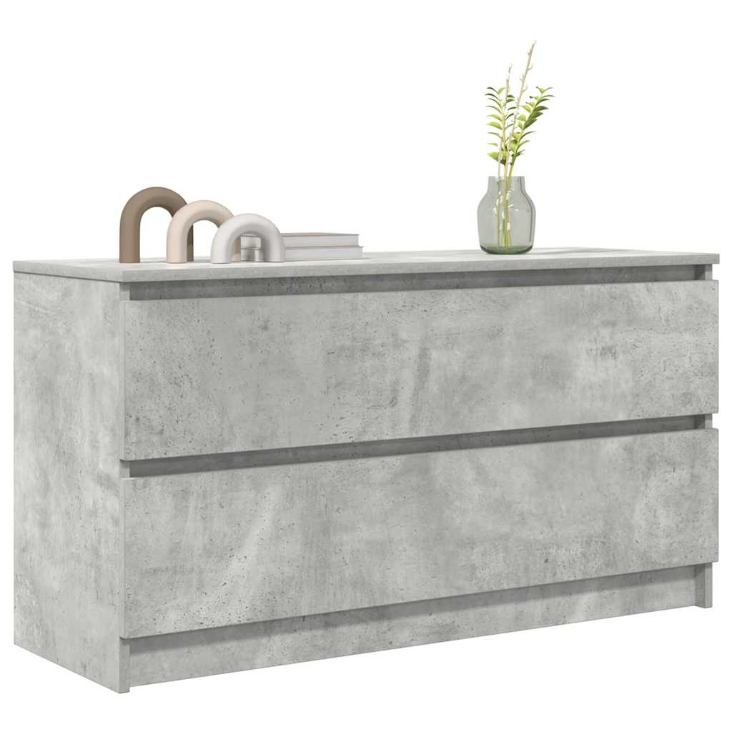 TV Cabinet Concrete Grey 100x35x54 cm Engineered Wood