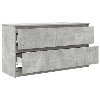 TV Cabinet Concrete Grey 100x35x54 cm Engineered Wood