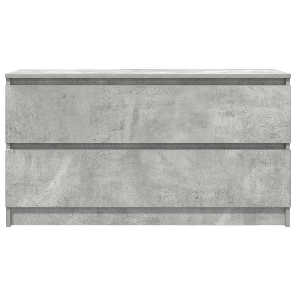 TV Cabinet Concrete Grey 100x35x54 cm Engineered Wood