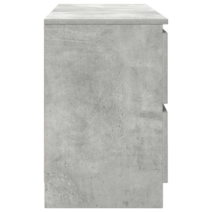 TV Cabinet Concrete Grey 100x35x54 cm Engineered Wood