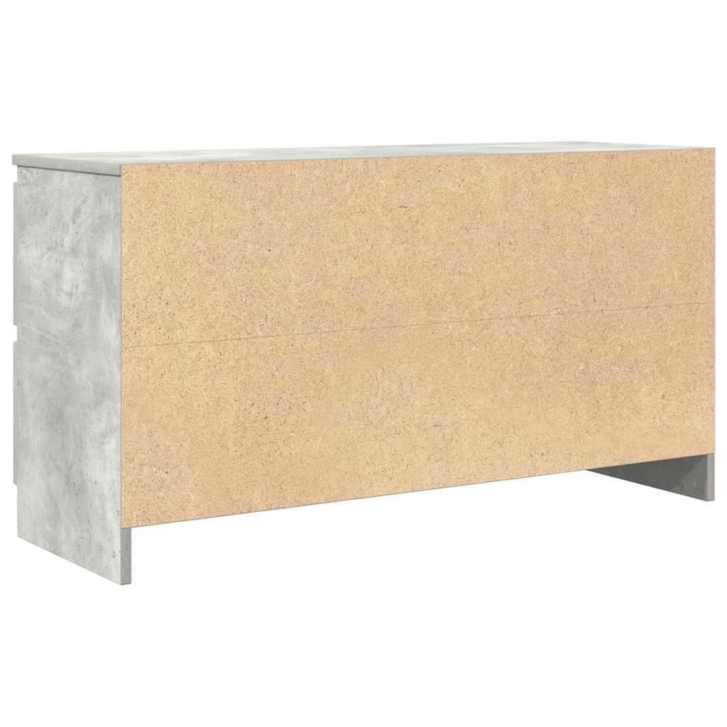 TV Cabinet Concrete Grey 100x35x54 cm Engineered Wood