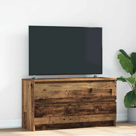 TV Cabinet Old Wood 100x35x54 cm Engineered Wood