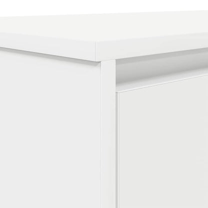 Desk White 120x42x76 cm Engineered Wood