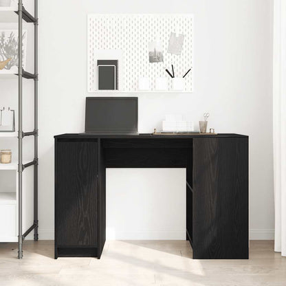 Desk Black Oak 120x42x76 cm Engineered Wood