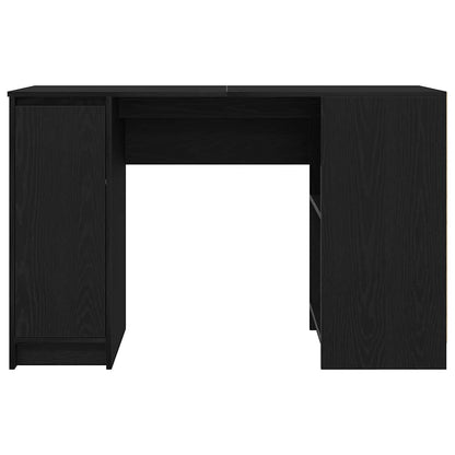 Desk Black Oak 120x42x76 cm Engineered Wood