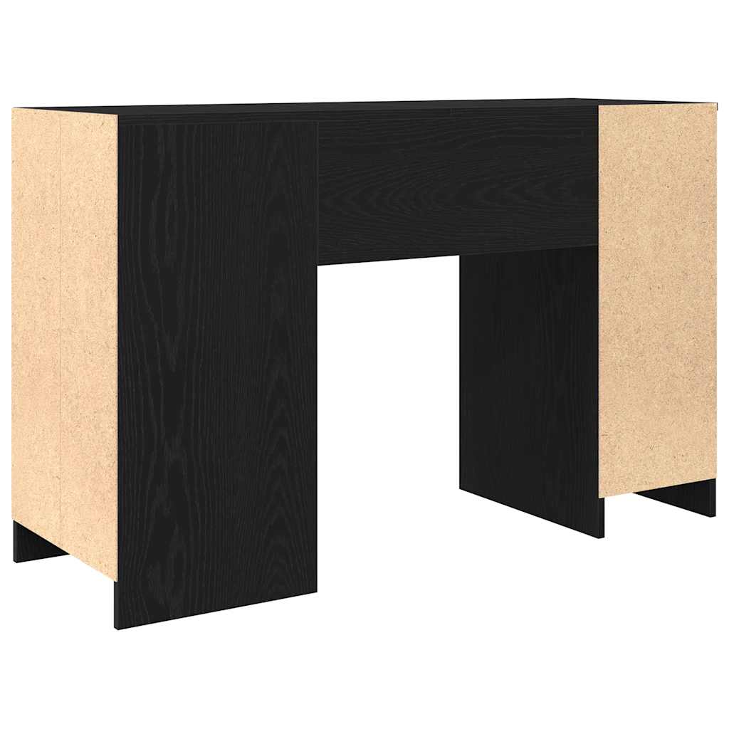 Desk Black Oak 120x42x76 cm Engineered Wood