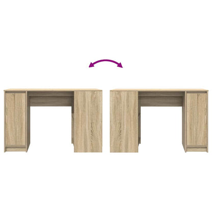 Desk Sonoma Oak 120x42x76 cm Engineered Wood