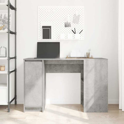 Desk Concrete Grey 120x42x76 cm Engineered Wood